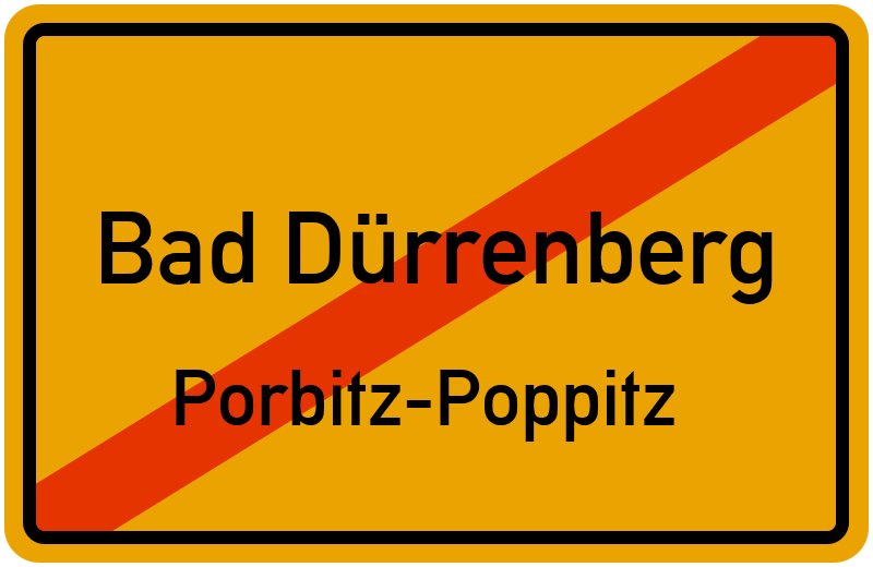 Ortsschild Bad Dürrenberg