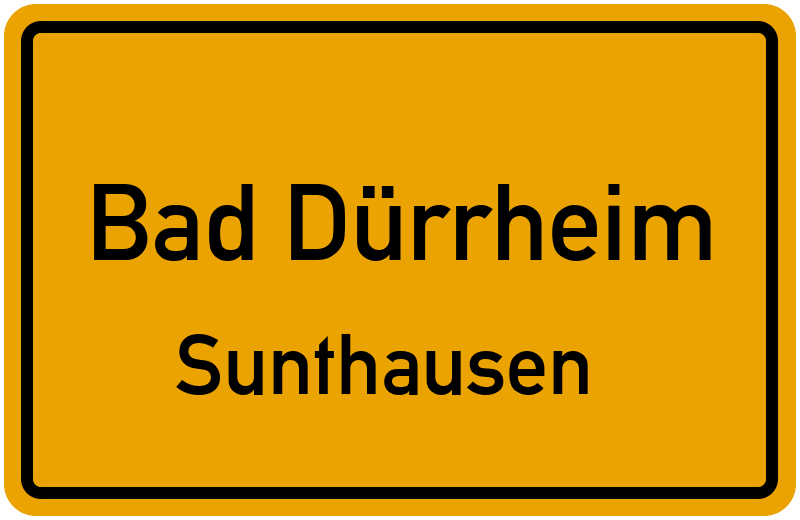 Ortsschild Bad Dürrheim