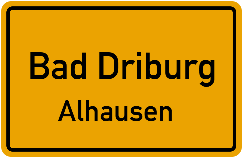Ortsschild Bad Driburg