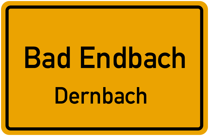 Ortsschild Bad Endbach