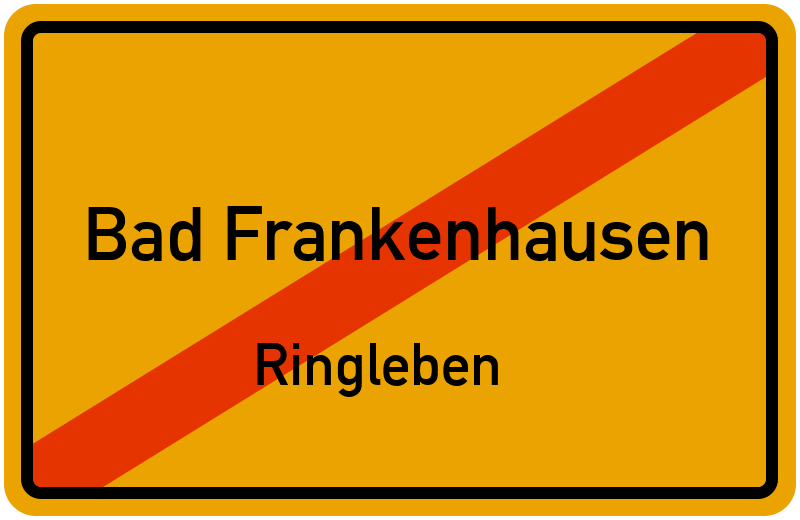 Ortsschild Bad Frankenhausen