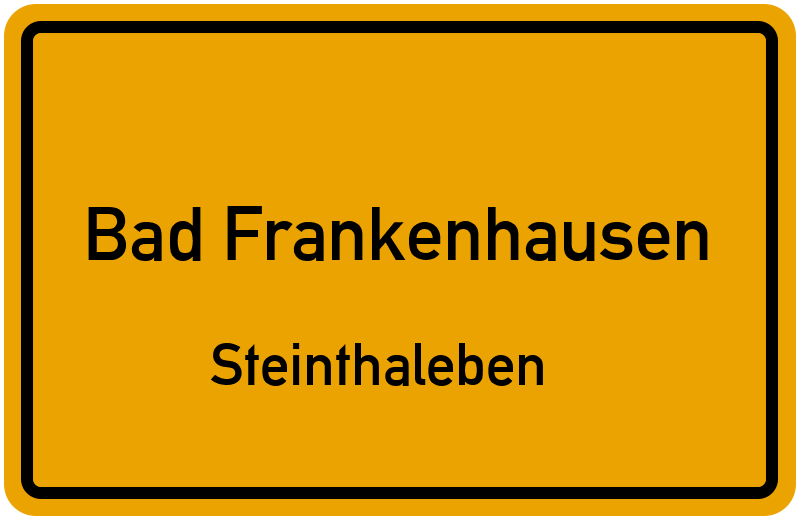 Ortsschild Bad Frankenhausen