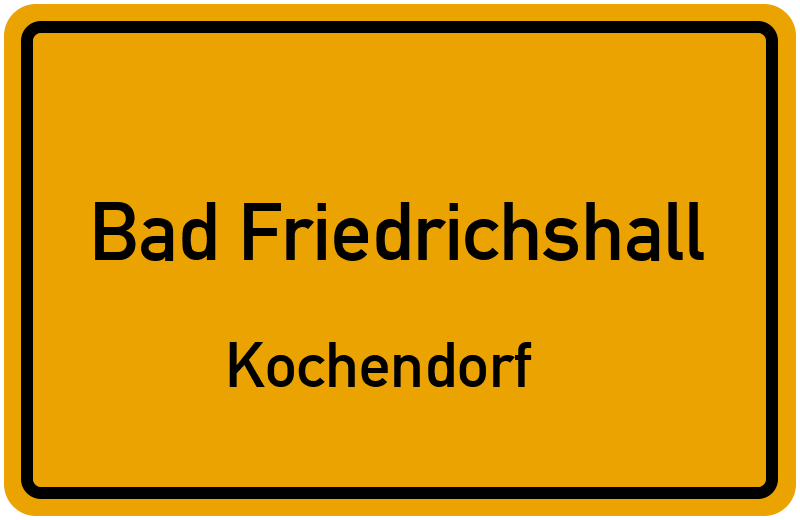 Ortsschild Bad Friedrichshall