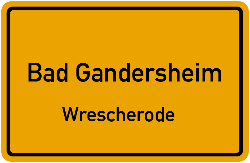 Ortsschild Bad Gandersheim