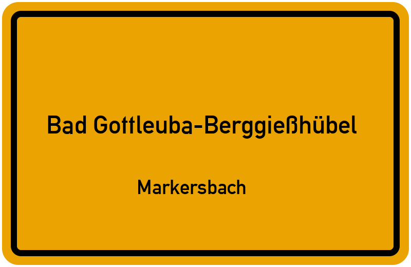 Ortsschild Bad Gottleuba-Berggießhübel
