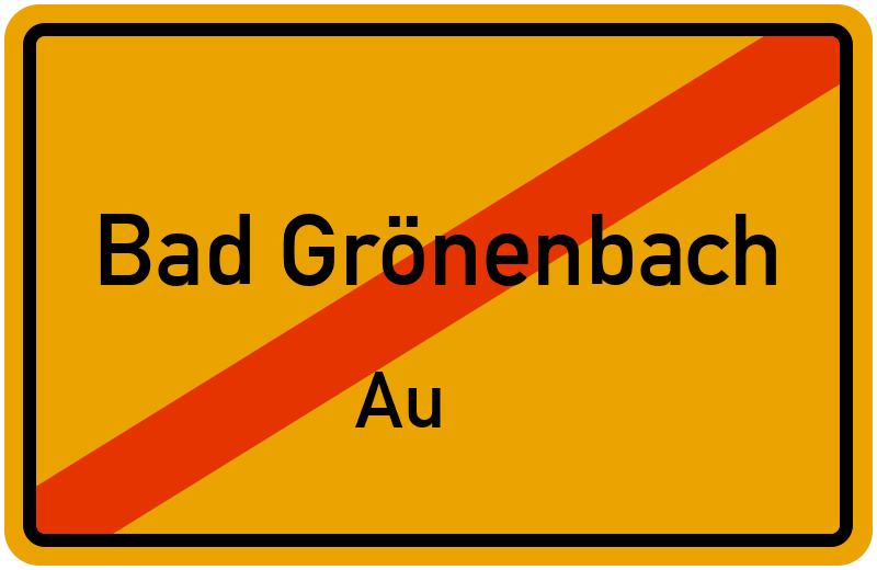 Ortsschild Bad Grönenbach