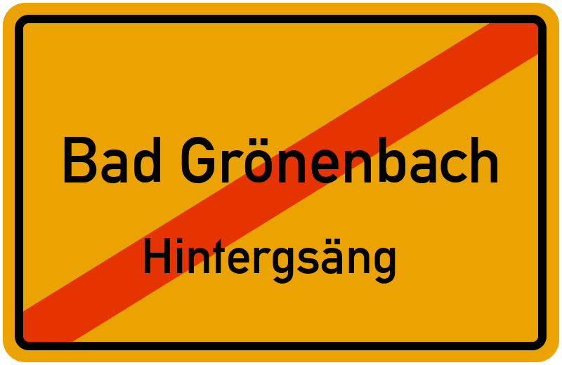 Ortsschild Bad Grönenbach