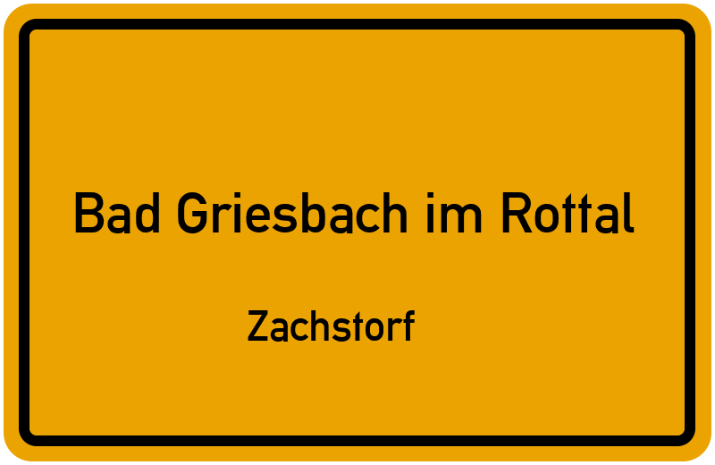 Ortsschild Bad Griesbach im Rottal