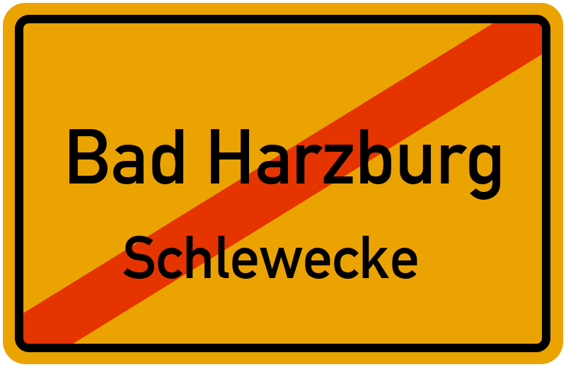 Ortsschild Bad Harzburg