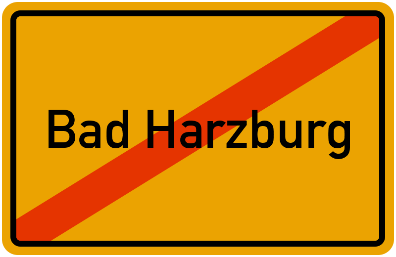 Ortsschild Bad Harzburg