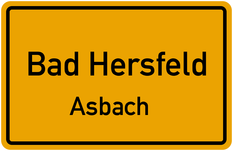 Ortsschild Bad Hersfeld