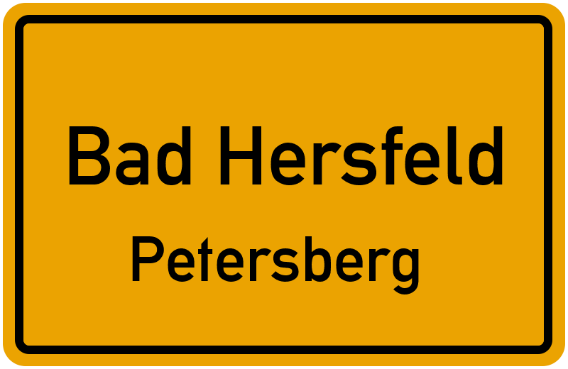 Ortsschild Bad Hersfeld