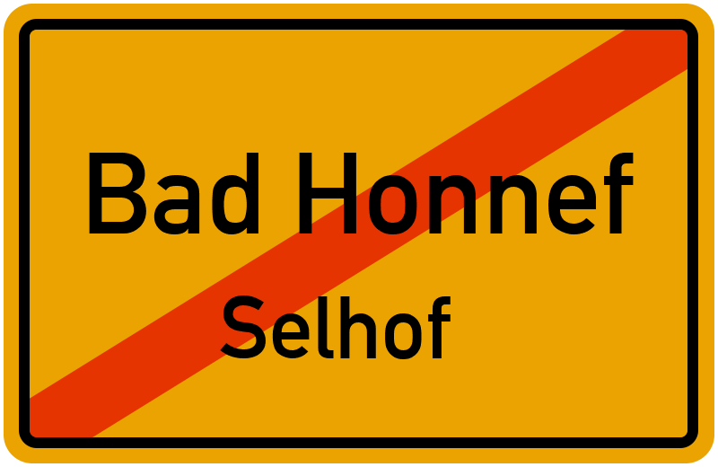 Ortsschild Bad Honnef