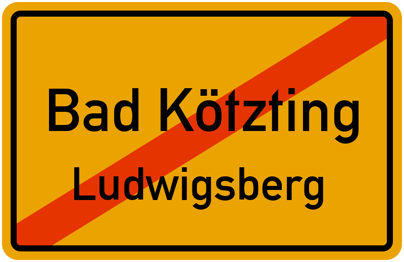 Ortsschild Bad Kötzting