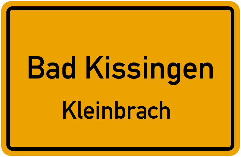 Ortsschild Bad Kissingen