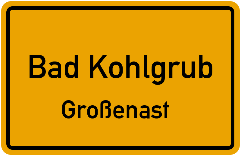 Ortsschild Bad Kohlgrub