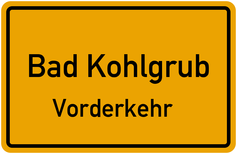 Ortsschild Bad Kohlgrub