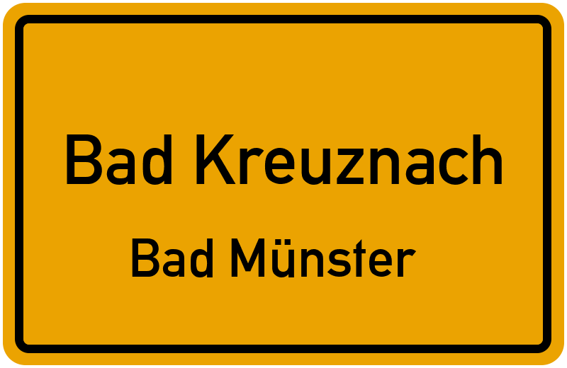 Ortsschild Bad Kreuznach