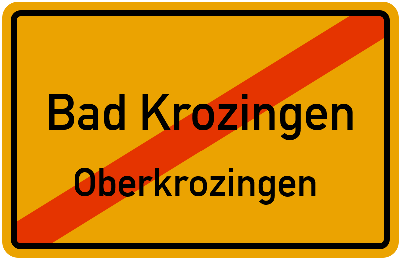 Ortsschild Bad Krozingen