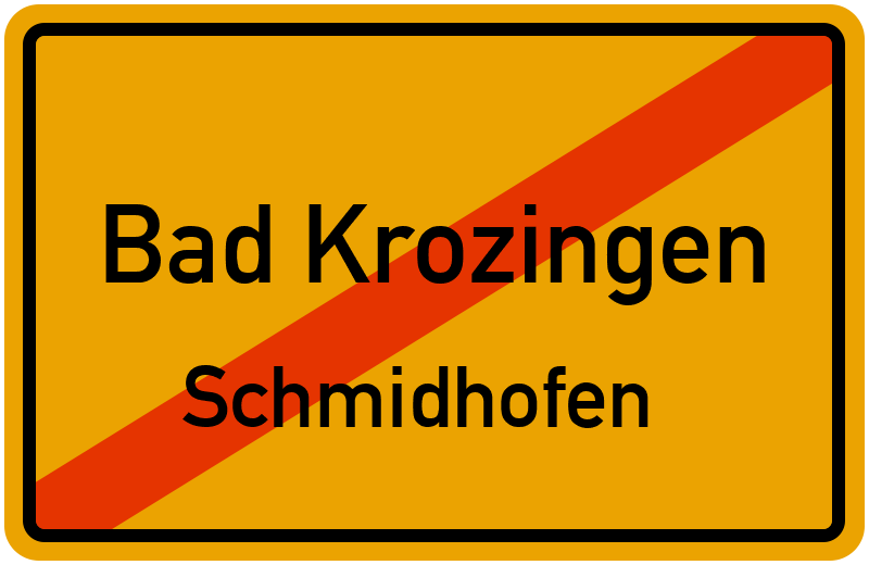 Ortsschild Bad Krozingen