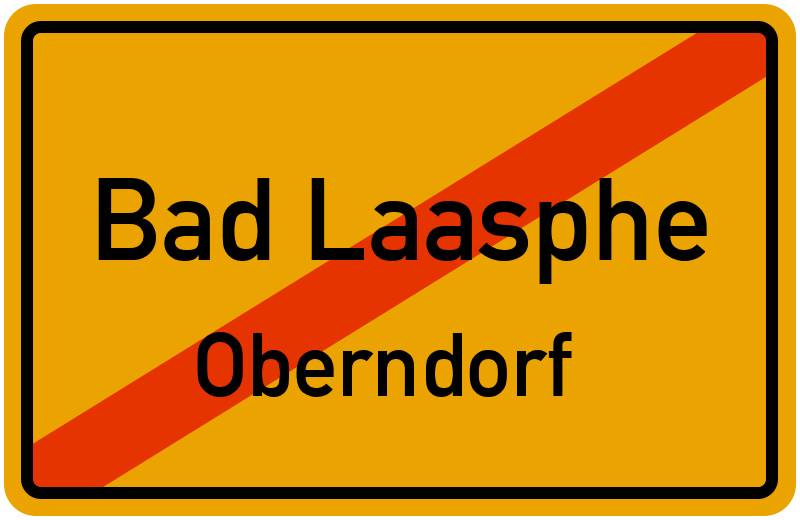 Ortsschild Bad Laasphe