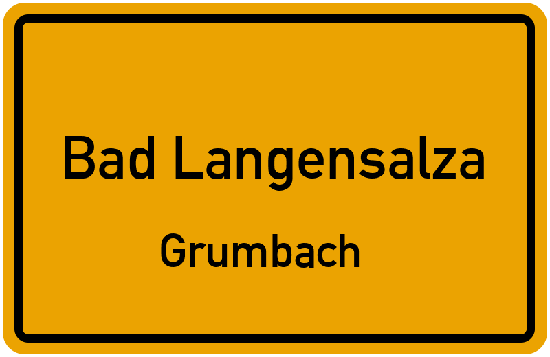 Ortsschild Bad Langensalza
