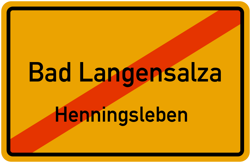 Ortsschild Bad Langensalza