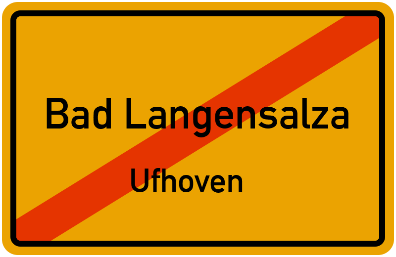 Ortsschild Bad Langensalza
