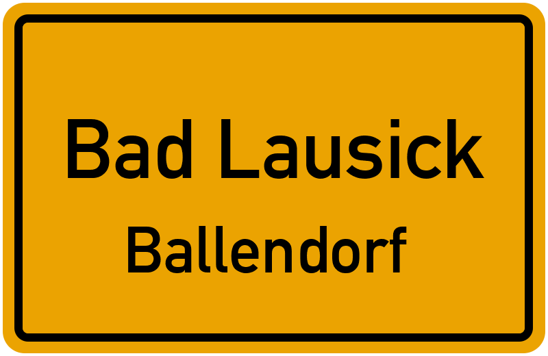 Ortsschild Bad Lausick