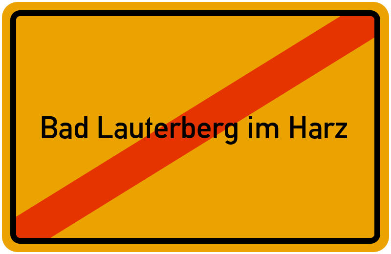Ortsschild Bad Lauterberg im Harz