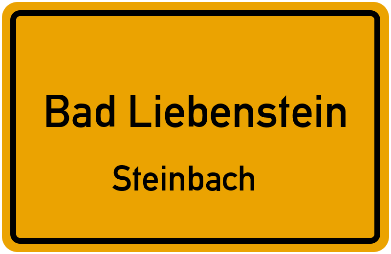 Ortsschild Bad Liebenstein