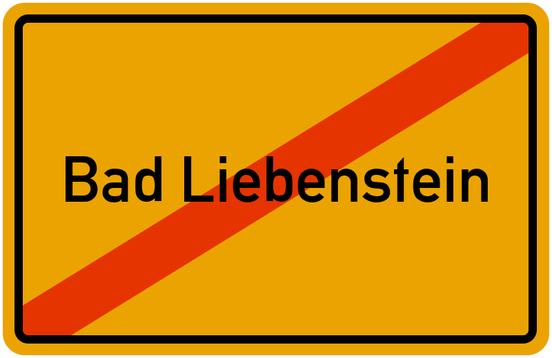 Ortsschild Bad Liebenstein