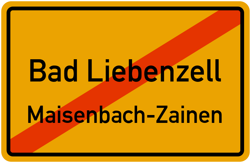 Ortsschild Bad Liebenzell