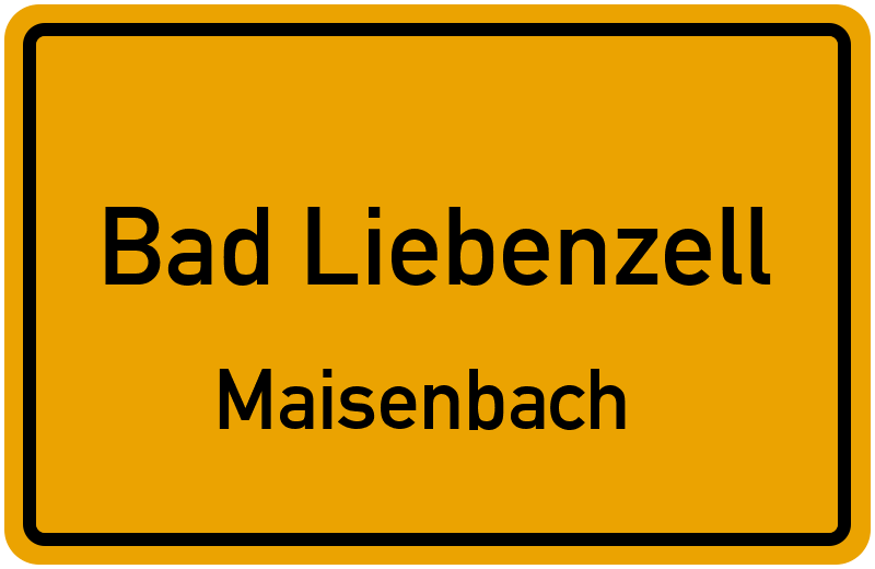 Ortsschild Bad Liebenzell