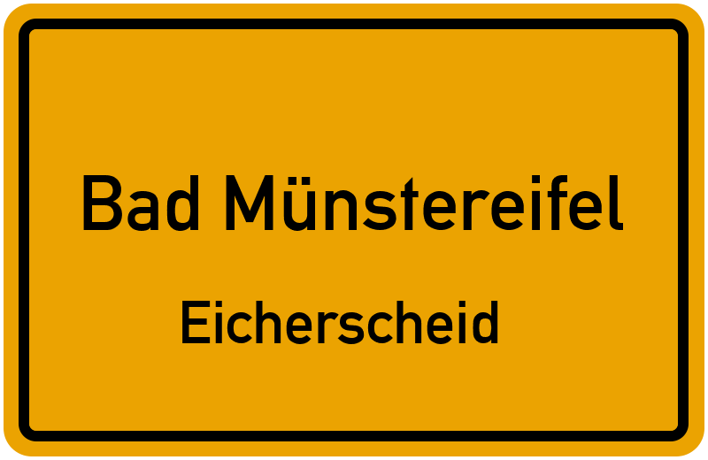 Ortsschild Bad Münstereifel