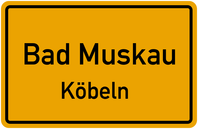 Ortsschild Bad Muskau