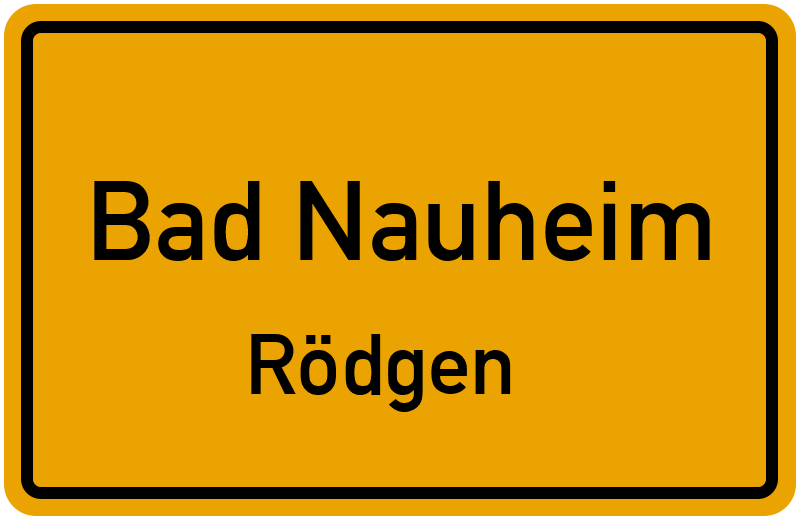 Ortsschild Bad Nauheim