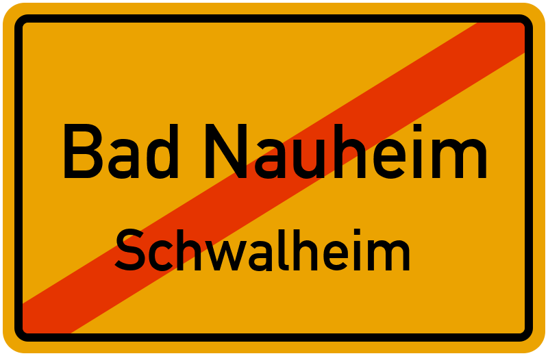 Ortsschild Bad Nauheim