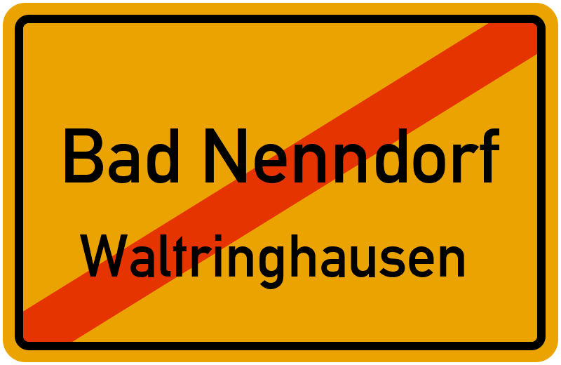 Ortsschild Bad Nenndorf