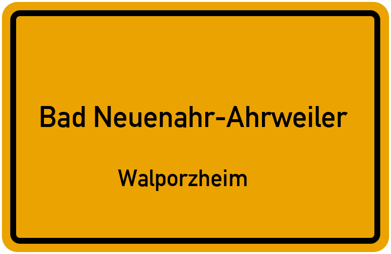 Ortsschild Bad Neuenahr-Ahrweiler