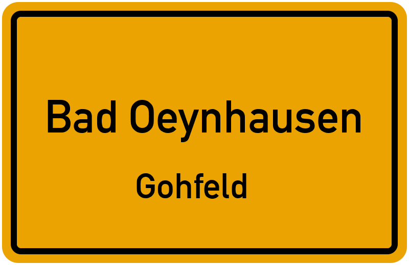 Ortsschild Bad Oeynhausen