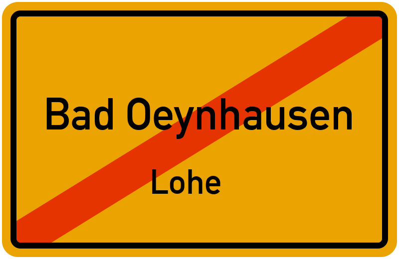 Ortsschild Bad Oeynhausen