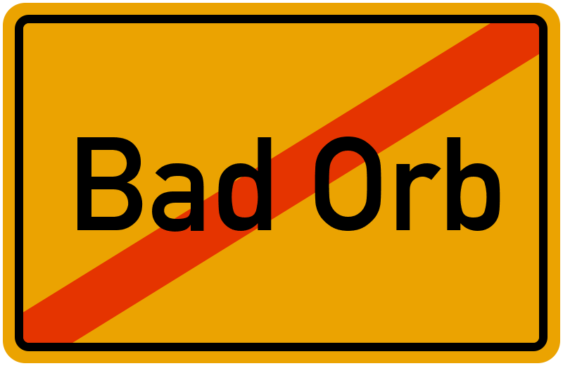 Ortsschild Bad Orb