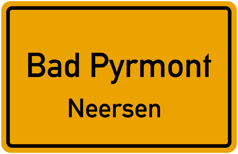 Ortsschild Bad Pyrmont