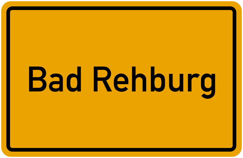 Ortsschild Bad Rehburg