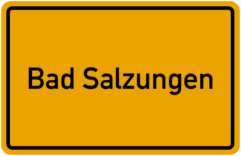 Ortsschild Bad Salzungen