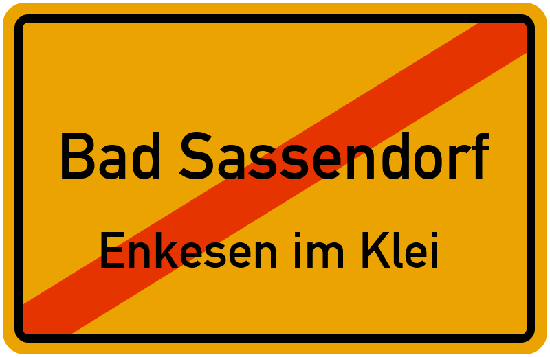 Ortsschild Bad Sassendorf