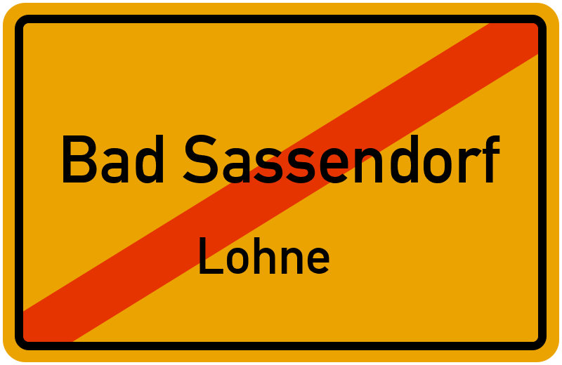 Ortsschild Bad Sassendorf