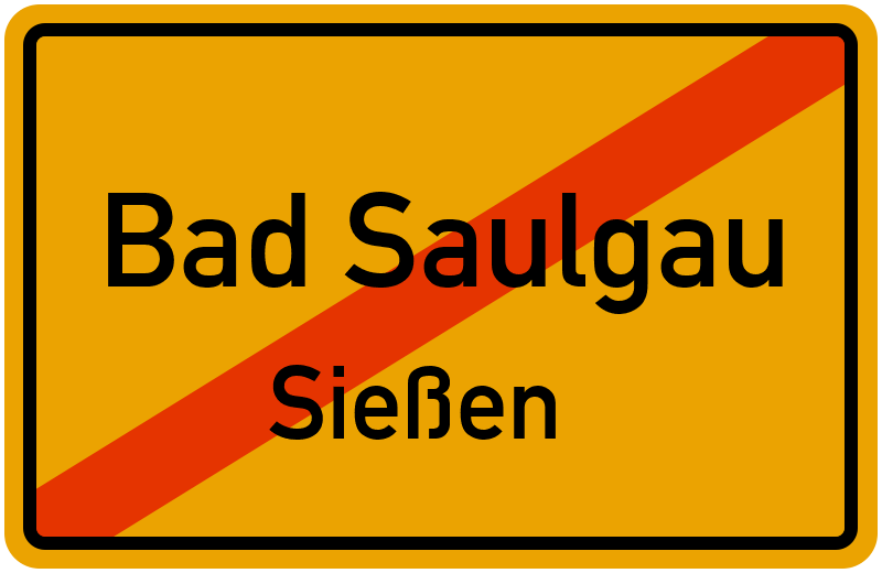 Ortsschild Bad Saulgau