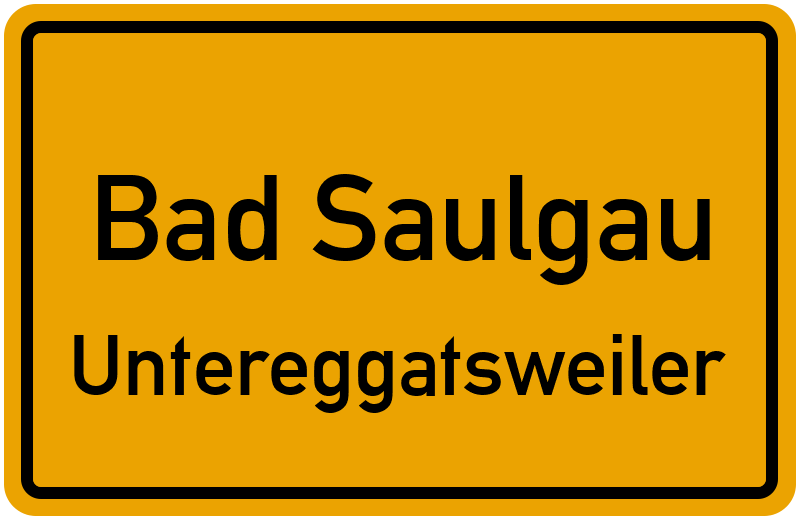 Ortsschild Bad Saulgau